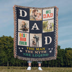 Best Dad Ever - Woven Blanket.