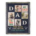 Best Dad Ever - Woven Blanket.