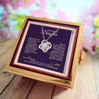 Chapters Cross - Daughter Birthday Necklace with Rose Box.