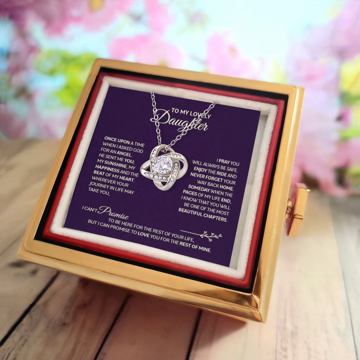 Chapters Cross - Daughter Birthday Necklace with Rose Box.