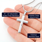 TO MY SON THIS OLD LION CROSS NECKLACE GIFT SET.